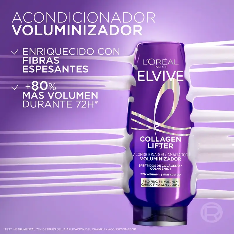L'Oréal Paris Elvive Collagen Lifter Volumising Conditioner, 300 ml - Image 3