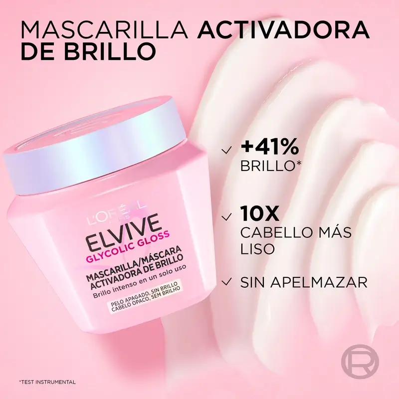 L'Oréal Paris Elvive Glycolic Gloss Shine Activating Mask, 310 ml - Image 4