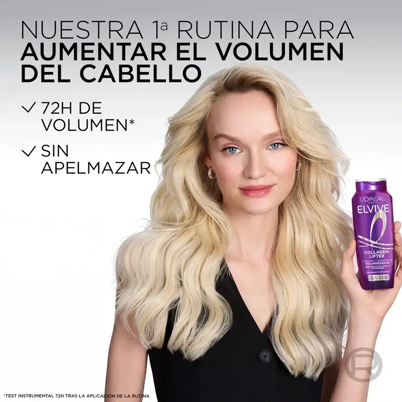 L'Oréal Paris Elvive Volumising Shampoo With Collagen Peptides, 400 ml - Image 7