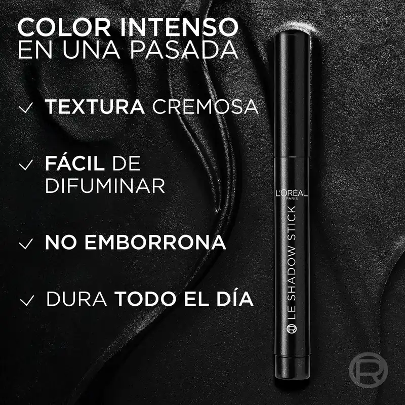 L'Oreal Paris Paradise Les Shadow Sticks Smokey Creamy Blendable Eyeshadow Midnight Noir - Image 4