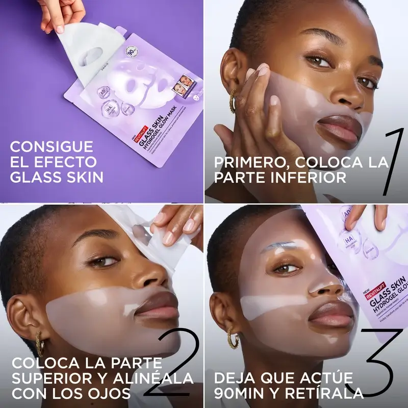 L'Oréal Paris Tissue Mask Revitalift Filler Glass Skin Hydrogel Facial Mask , 1 units - Image 3