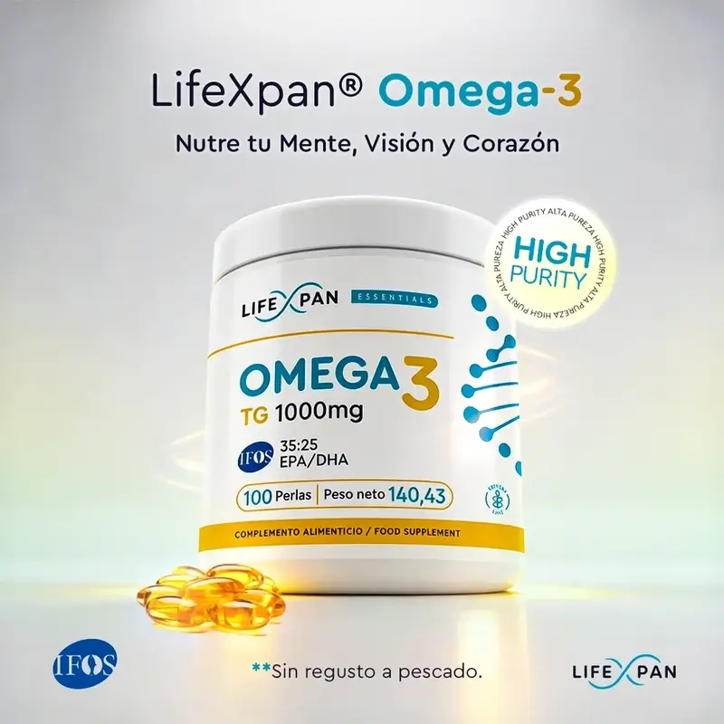 Lifexpan Omega 3 Ultra Pure Ifos 1000 Mg , 100 capsules - Image 4