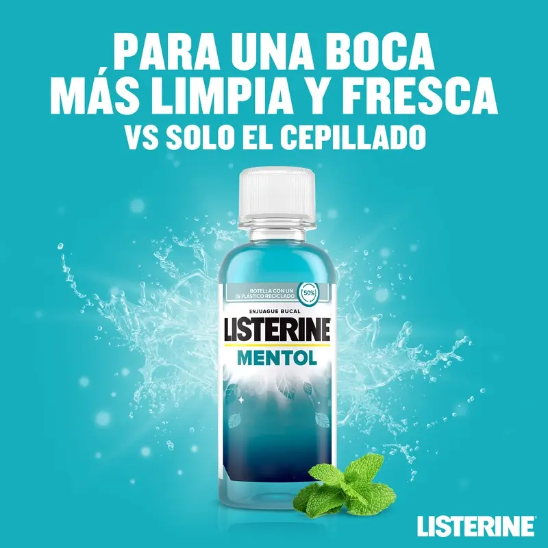 Listerine, Menthol Mouthwash, 95 ml - Image 3