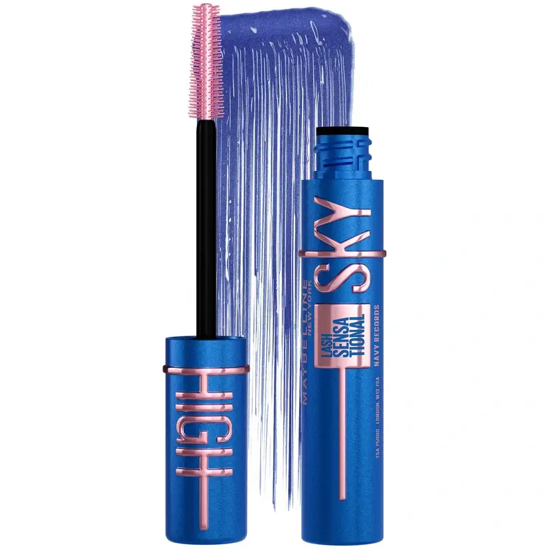Maybelline New York Lash Sensational, Sky High Waterproof Mascara, Navy Blue, 1 pc. - Image 3
