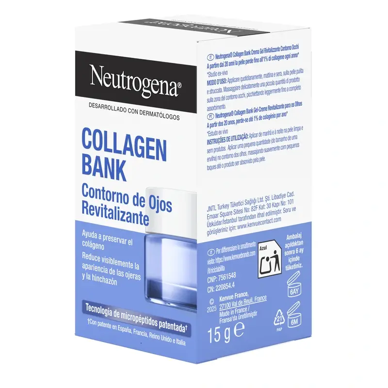 Neutrogena Collagen Bank Revitalising Eye Contour Revitalising Cream Gel, 15 ml - Image 5