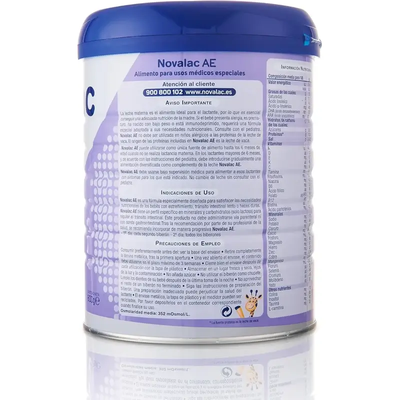 Novalac Ae Infant Milk 0-36 Months, Anti-constipation , 800 g - Image 3