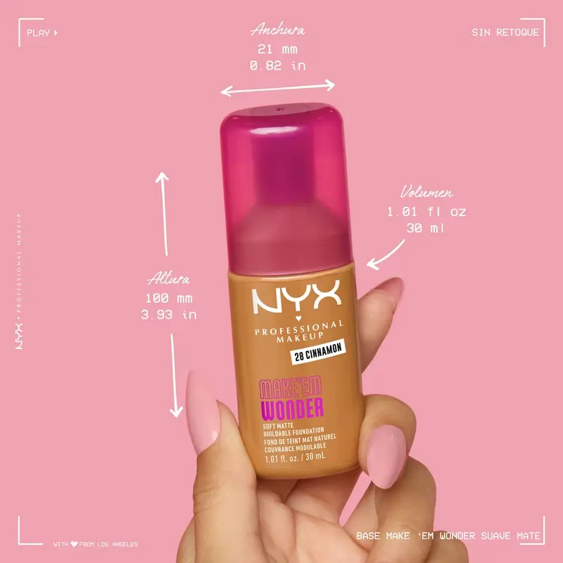 Nyx Cosmetics Make Em Wonder Fdt Classic Tan, 30 ml - Image 8