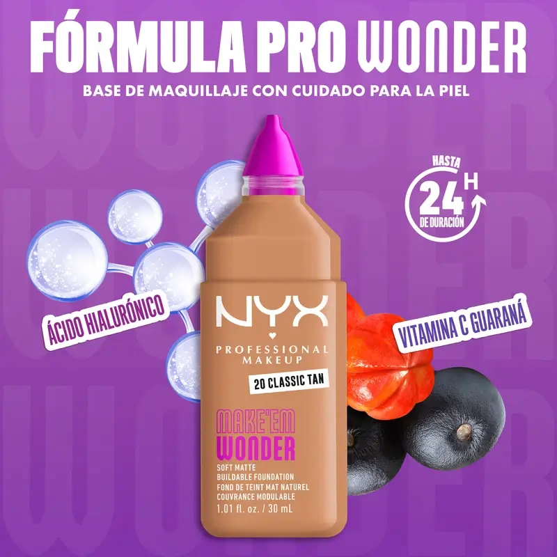 Nyx Cosmetics Make Em Wonder Fdt Classic Tan, 30 ml - Image 9