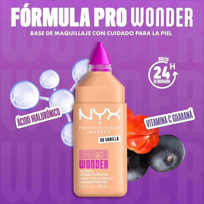 Nyx Cosmetics Make Em Wonder Fdt Vanilla, 30 ml - Image 11