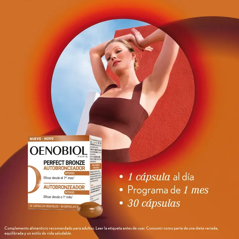 Oenobiol Perfect Bronze Golden Glow Self-Tanner, 2x30 caps - Image 4