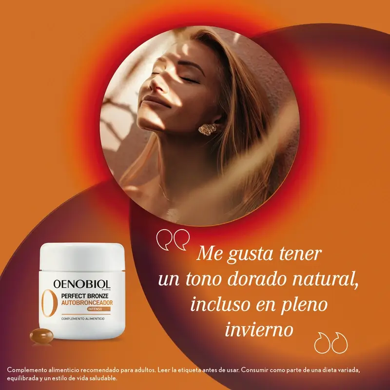 Oenobiol Perfect Bronze Golden Glow Self-Tanner, 30 caps - Image 7