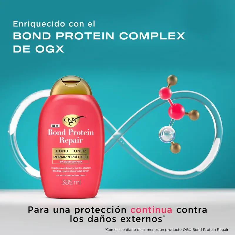 Ogx Bond Repair Conditioner, Sulfate-Free Repair Conditioner, 385 Ml - Image 4