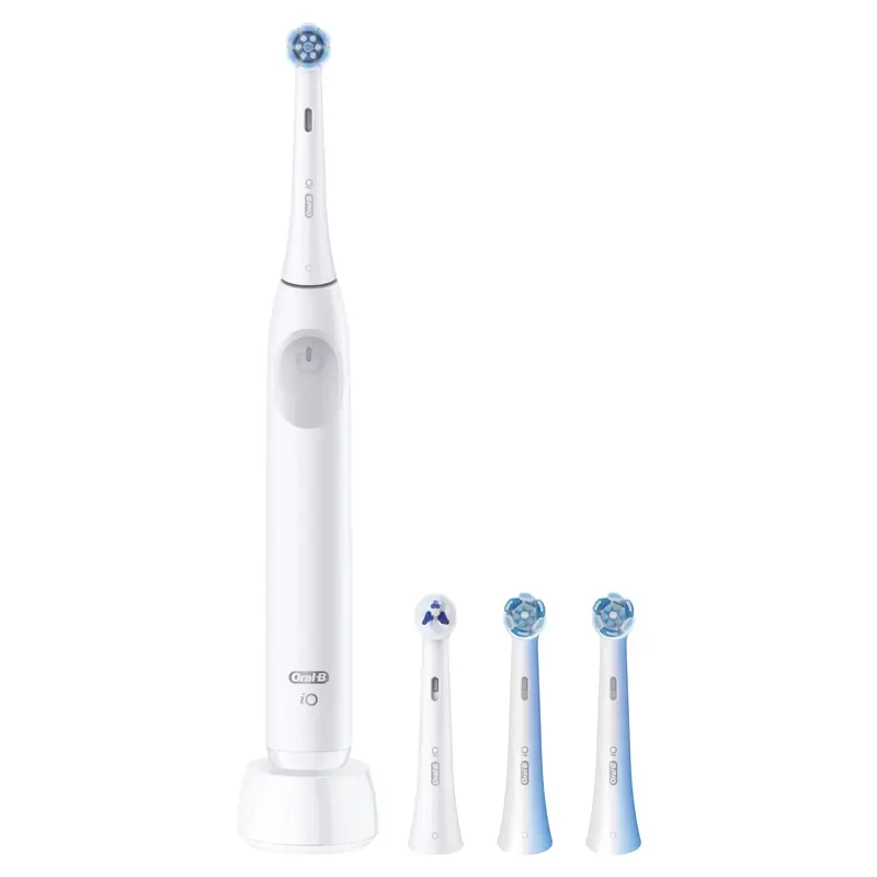 Oral B Braun Electric Toothbrush Io2 White, 2 Brush Heads, 1 pack - Image 2