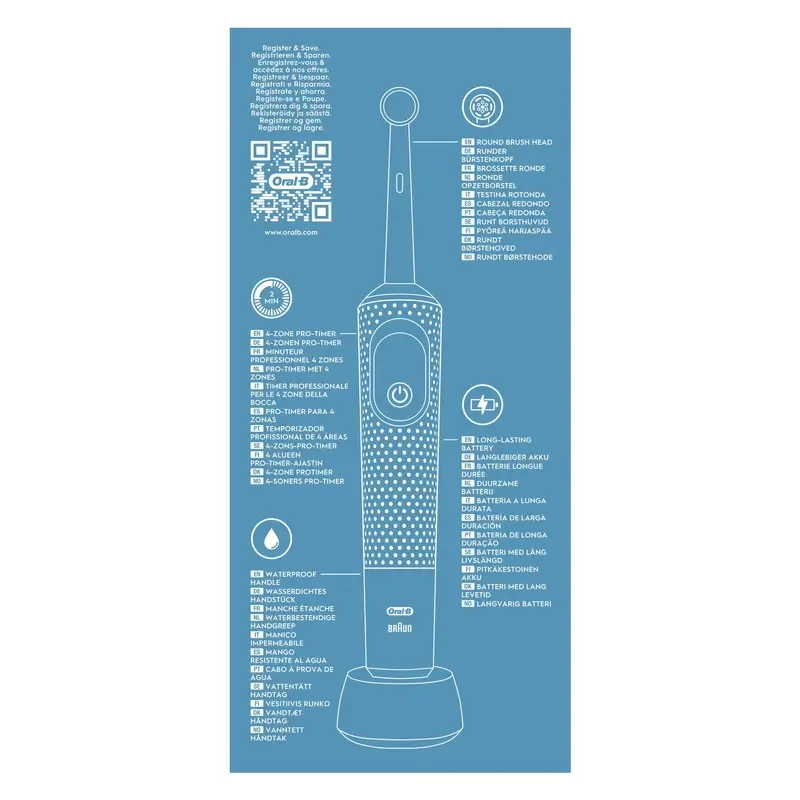 Oral-B Braun Vitality Pro Electric Toothbrush Black, 1 piece - Image 5