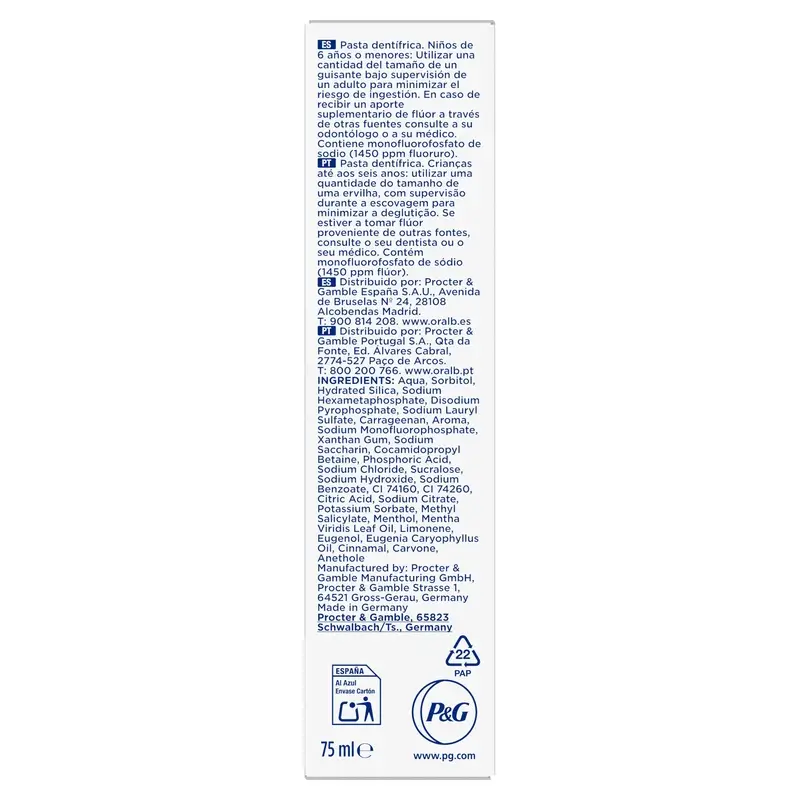 Oral-B 3Dw Radiant Whiteness Toothpaste , 75 ml - Image 17