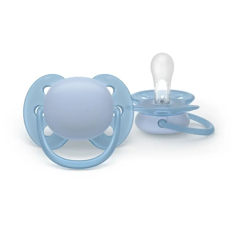 Philips Avent 2 ultra soft soothers 0-6m baby boy - Image 3