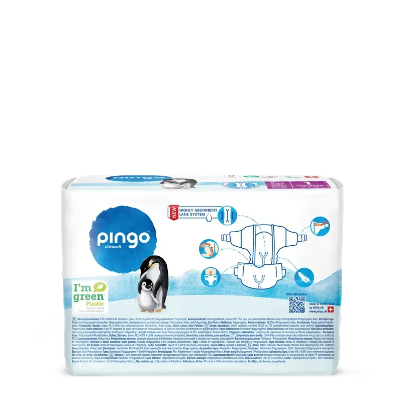 Pingo Ecological Nappies Size 1 (2-5 Kg), 27 units - Image 2