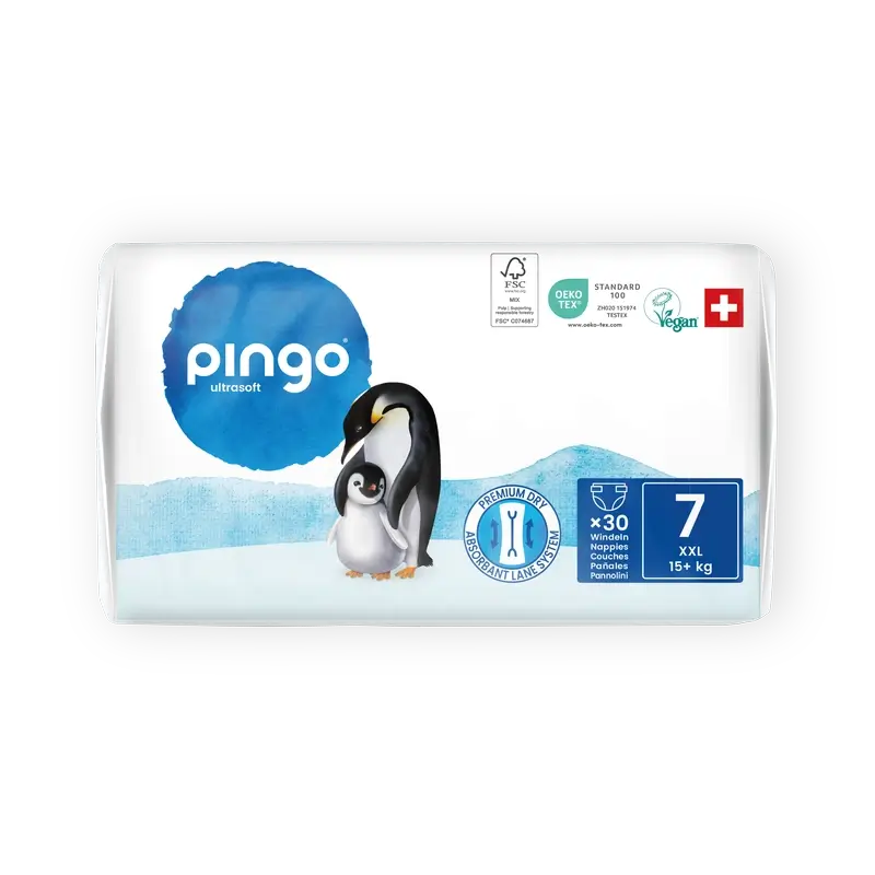 Pingo Ecological Nappies Size 7 (+15 Kg), 30 units - Image 4