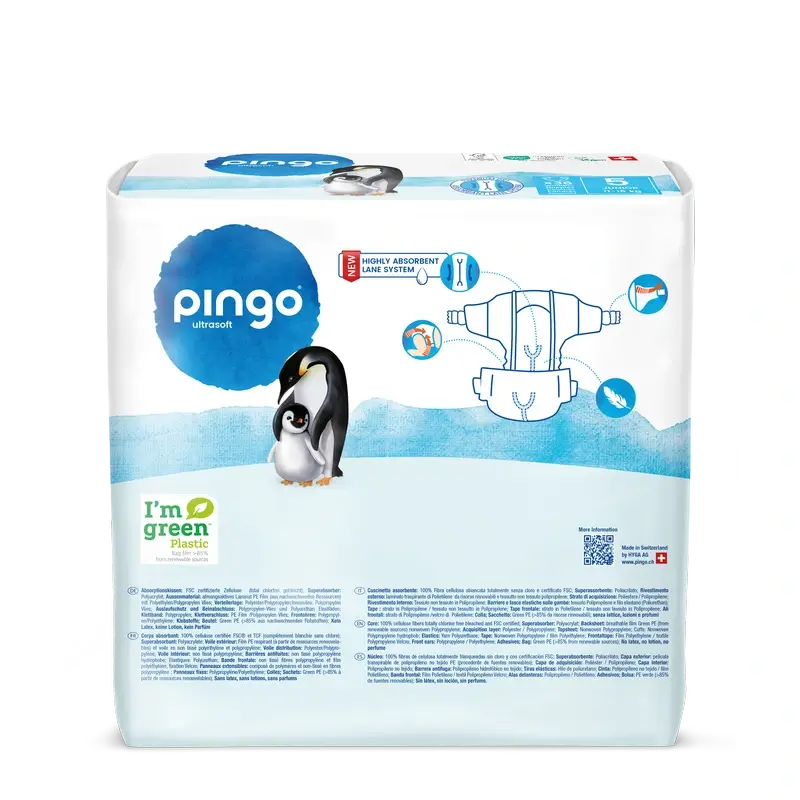 Pingo Ecological Nappies Size 5 (11-16 Kg), 36 pcs. - Image 2