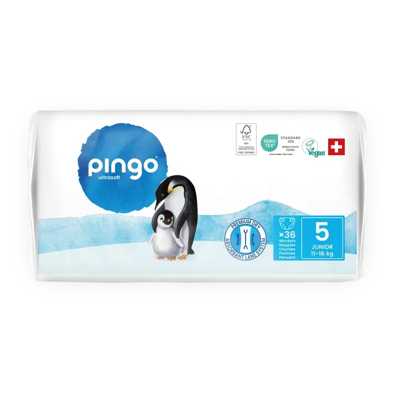 Pingo Ecological Nappies Size 5 (11-16 Kg), 36 pcs. - Image 4