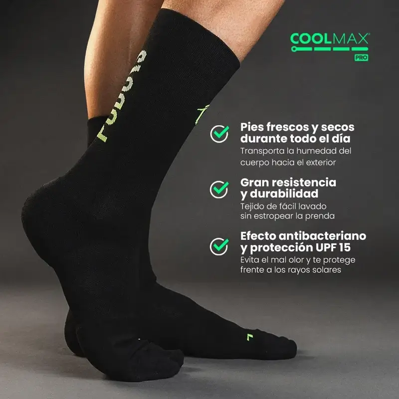 Podoks High Running Socks H5 Black - Image 3