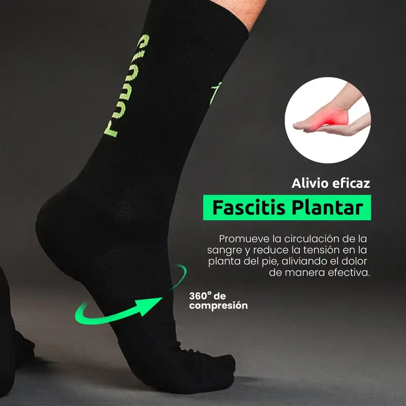 Podoks High Running Socks H5 Black - Image 4