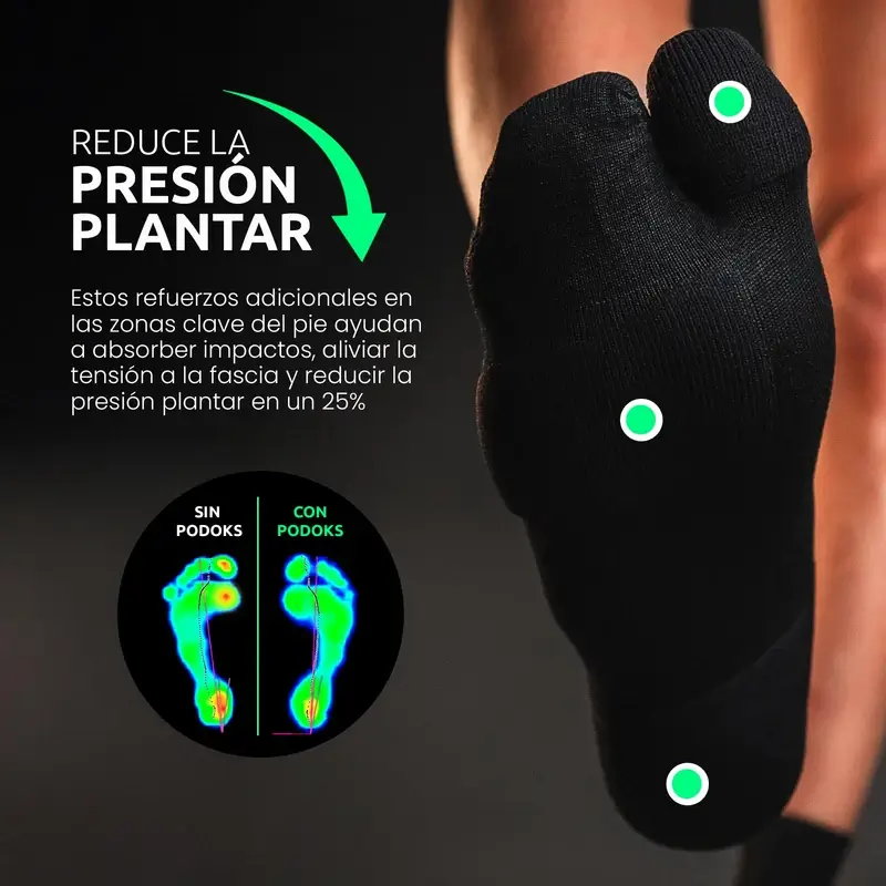 Podoks High Running Socks H5 Black - Image 5