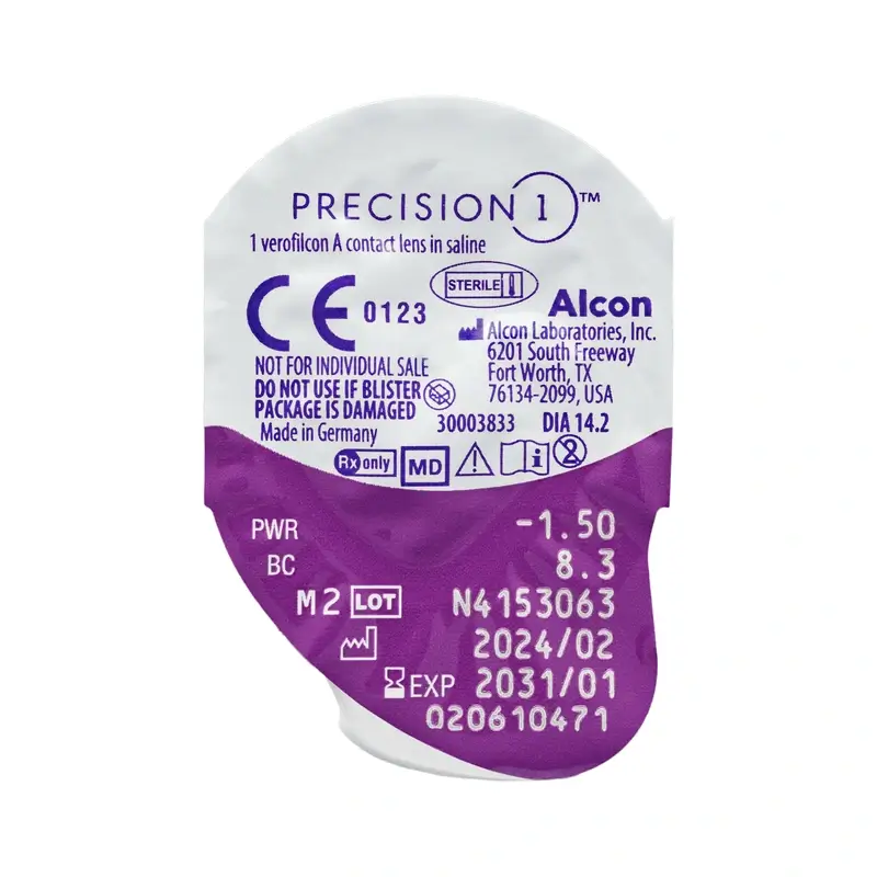 Precision1 Spherical Daily Lenses , 30 units - +1.75, 8.3, 14.2 - Image 6