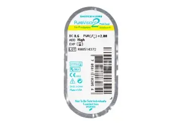 Purevision Multifocal Monthly Lenses , 3 units - -3.00, 8.6, High, 14.0 - Image 2
