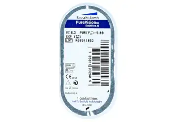 Purevision Spherical Monthly Lenses , 6 units - -5.25, 8.3, 14.0 - Image 3