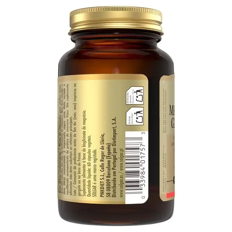 Solgar Magnesium Bisglycinate, Pack 3 x 60 Veggie Capsules - Image 2