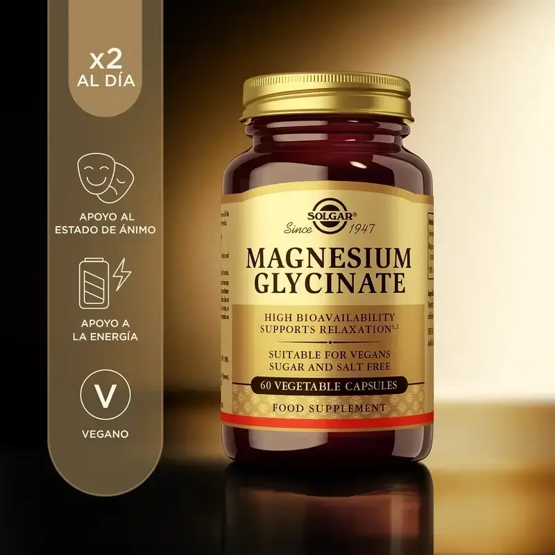 Solgar Magnesium Bisglycinate, Pack 3 x 60 Veggie Capsules - Image 5