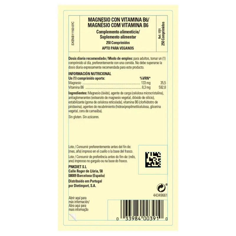 Solgar Magnesium with Vitamin B6, 250 Tablets - Image 4