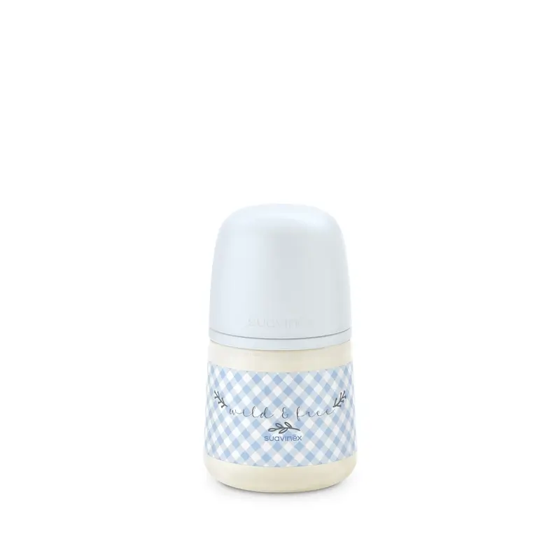 Suavinex Feeding Bottle Teat Sx Pro Slow Flow (S) +0 Months Wild&Free Blue, 150 ml - Image 6