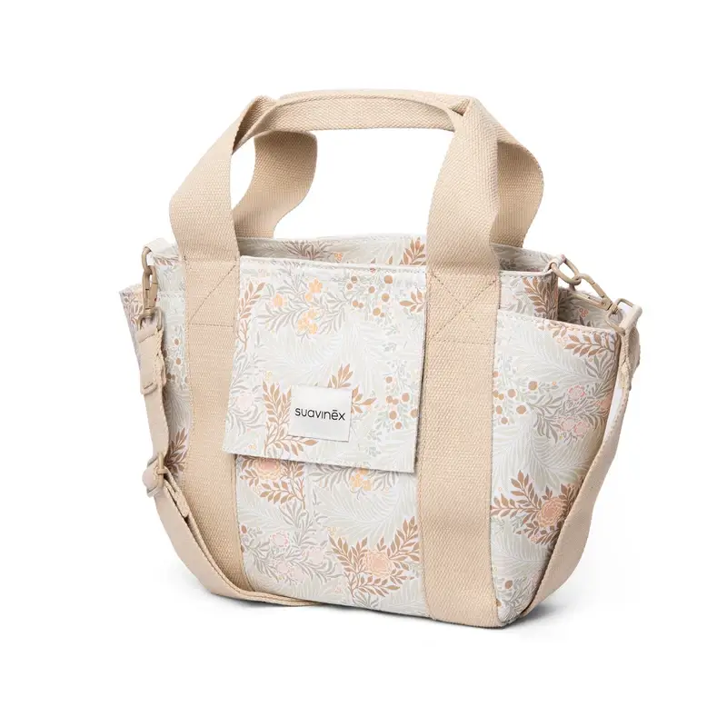 Suavinex Baby Trolley Bag Bread Bag Poetry Print Beige - Image 4