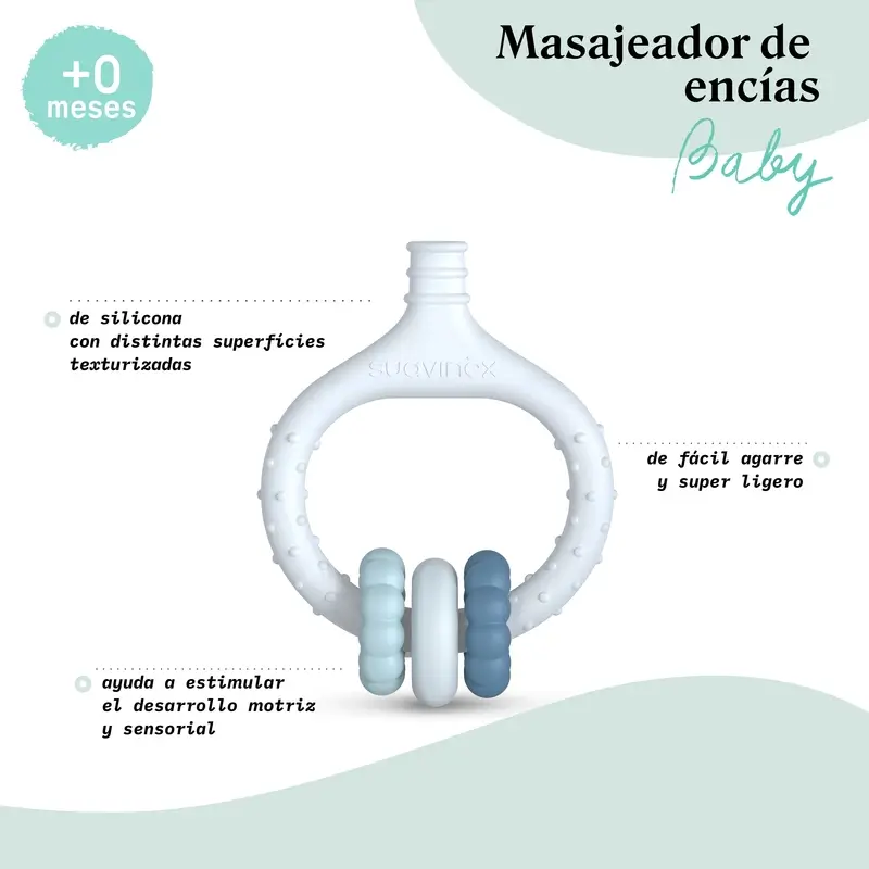 Suavinex Baby Gum Massager +0 Months, Green - Image 4