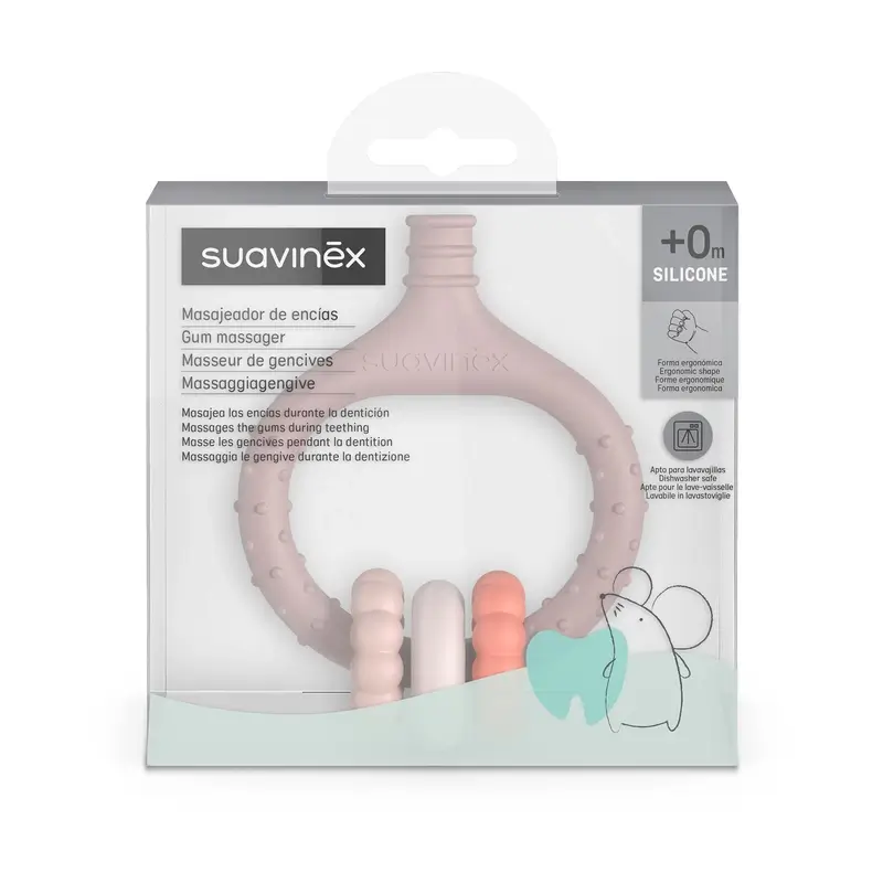 Suavinex Baby Gum Massager +0 Months, Pink - Image 3