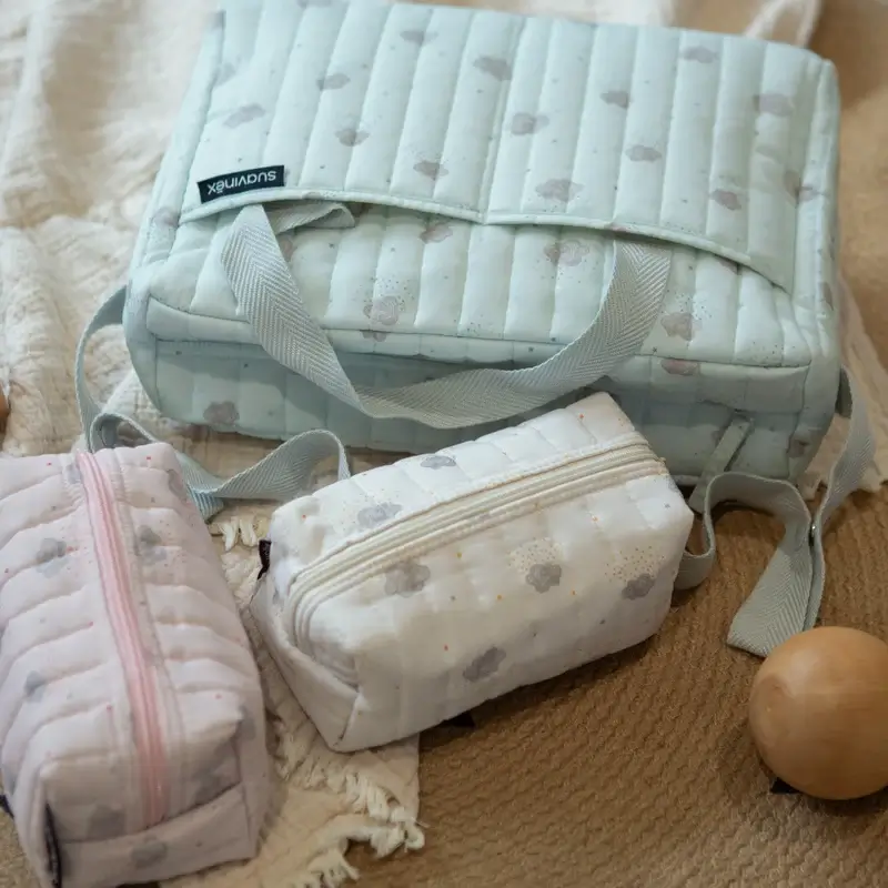 Suavinex Baby Toiletry Bag Travel Cloth, Beige - Image 8