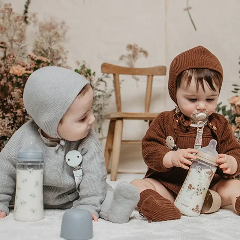 Suavinex Feeding Bottle 360 Ml, Dense Flow (L), +6 Months, Poetry Beige - Image 6