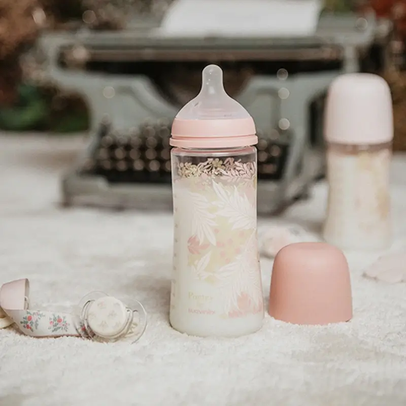 Suavinex Baby Bottle 360 Ml, Dense Flow (L), +6 Months, Poetry Pink - Image 4