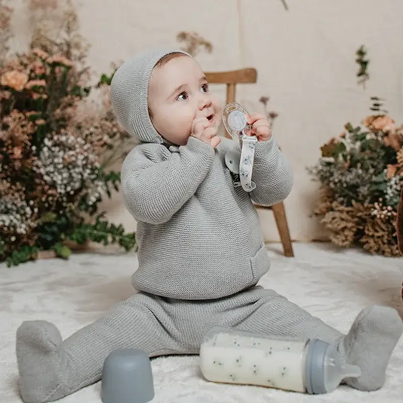 Suavinex Fabric Pacifier +0 Months, Poetry Blue - Image 7