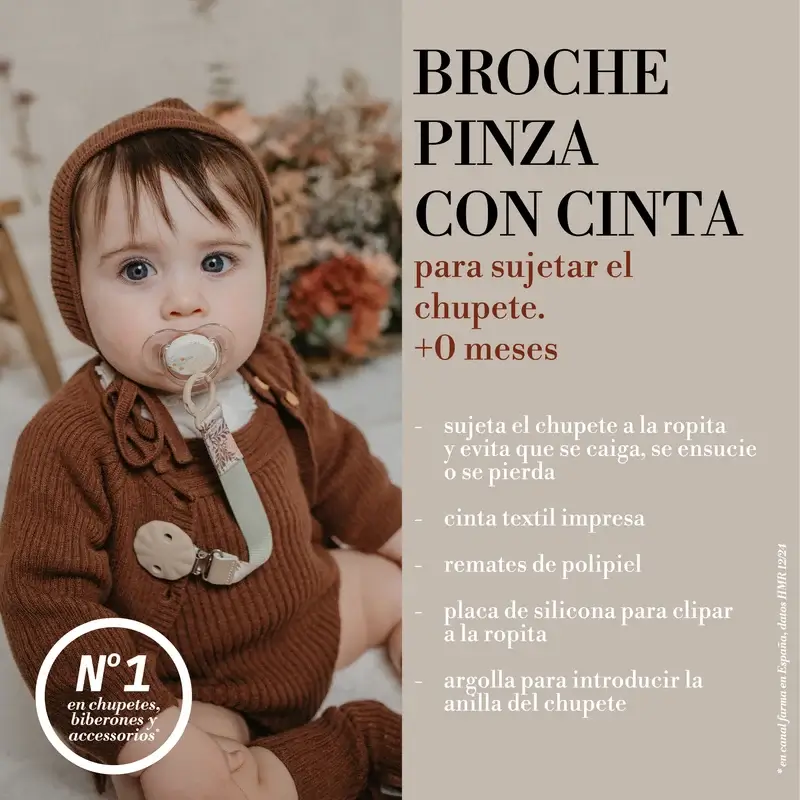 Suavinex Fabric Pacifier +0 Months, Poetry Blue - Image 9