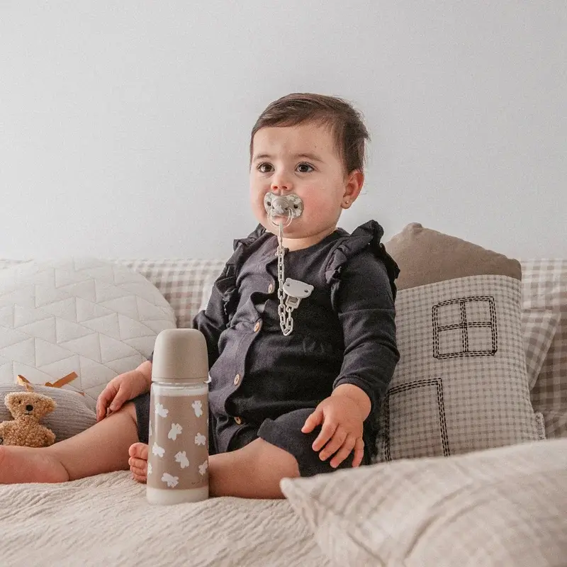 Suavinex Pacifier Holder Clip +0 Months Wild&Free Beige - Image 7