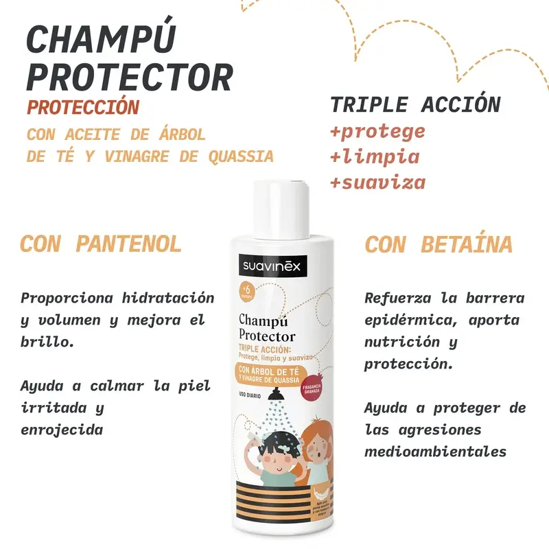 Suavinex Anti-lice Shampoo, +6 Months, 250 Ml - Image 5