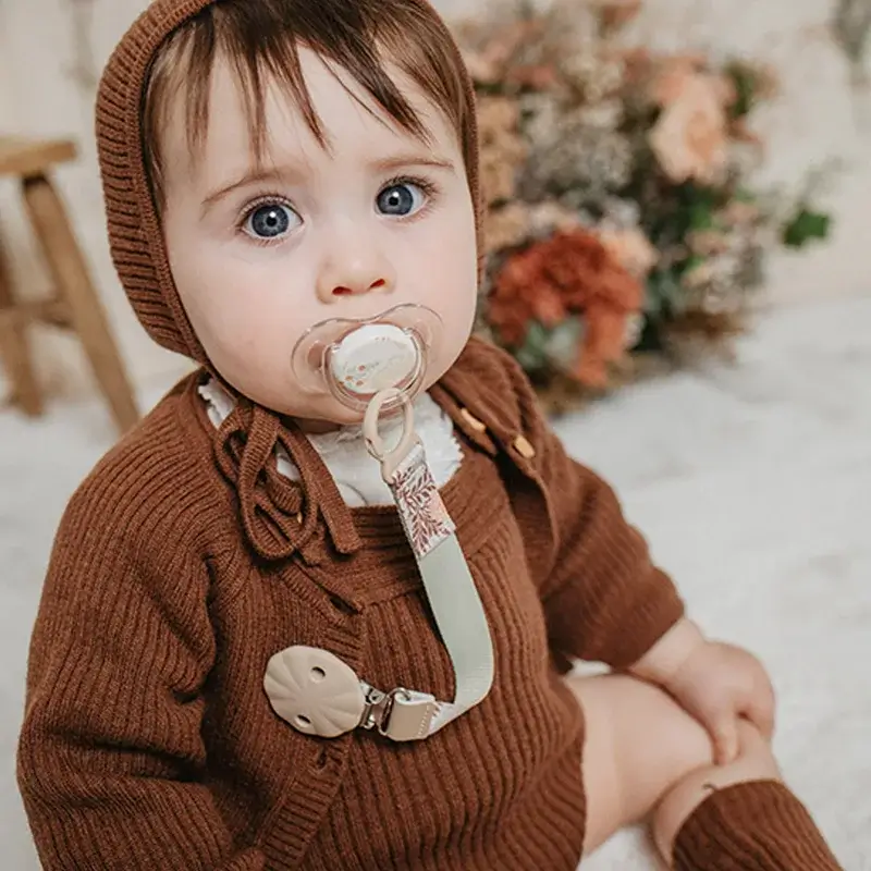 Suavinex Fabric Pacifier +0 Months, Poetry Beige - Image 4