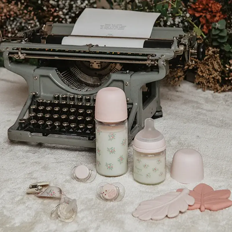 Suavinex Fabric Pacifier +0 Months, Poetry Pink - Image 6