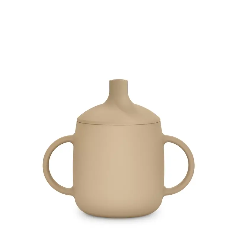 Suavinex 3-in-1 Silicone Learning Cup, +6 Months, Beige - Image 4