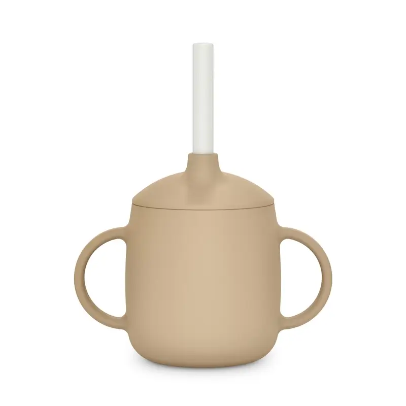 Suavinex 3-in-1 Silicone Learning Cup, +6 Months, Beige - Image 5