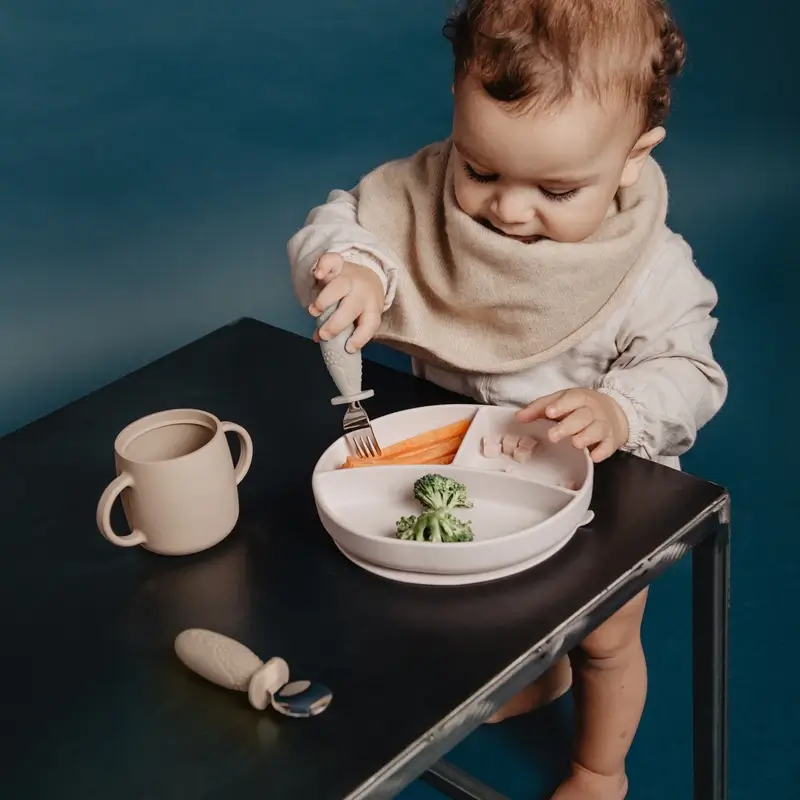Suavinex Silicone Plate With Suction Cup And Divisions, +6 Months, Beige - Image 6
