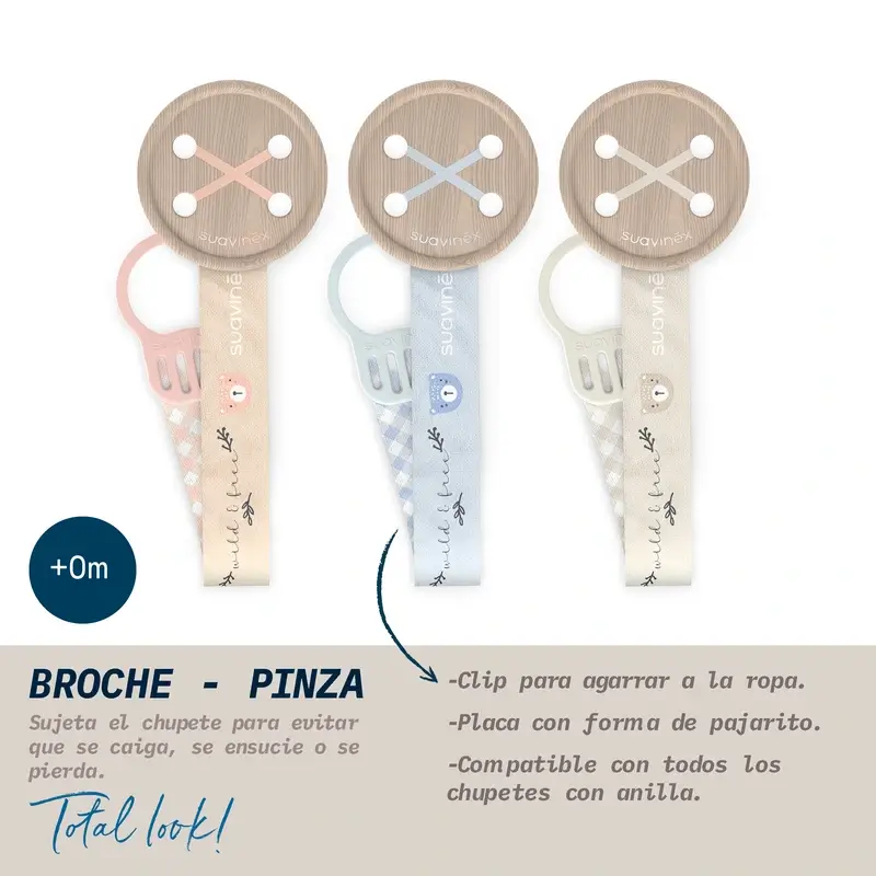 Suavinex Pacifier Tape +0 Months Wild&Free Pink - Image 2